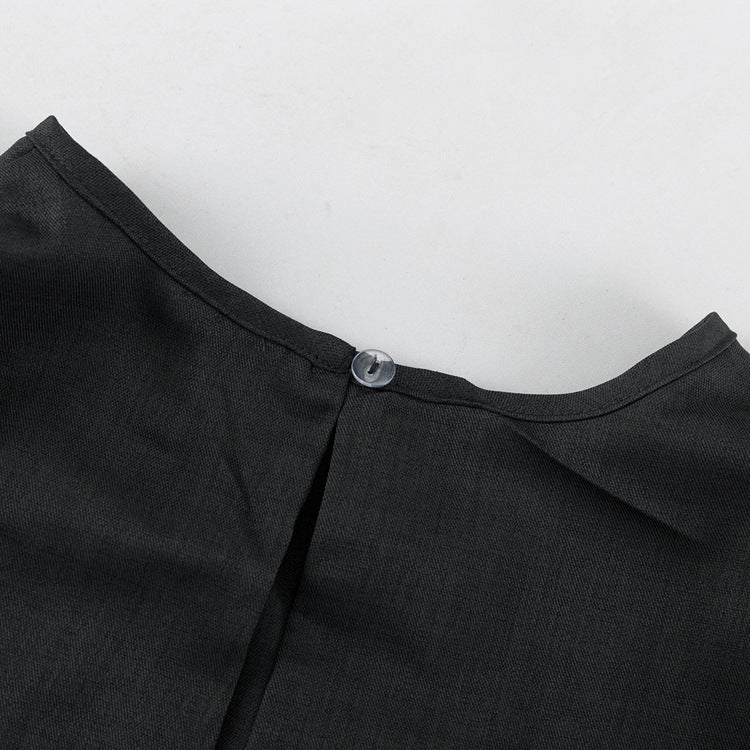 Sleeveless Vest Pullover Top And Loose-fitting Trousers Two-piece Set