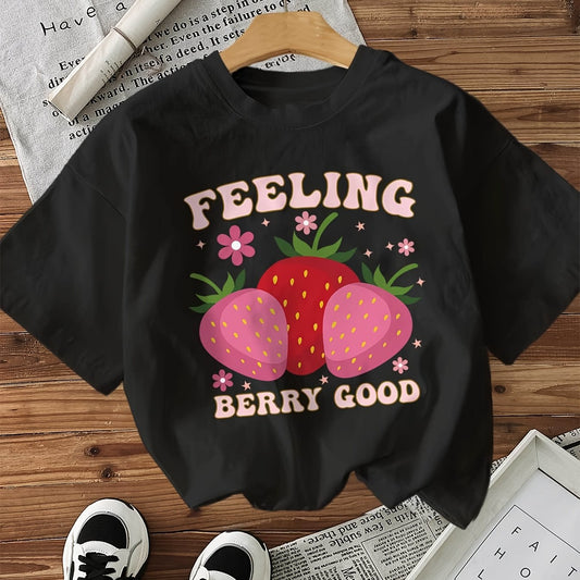 Women's Printed Short-Sleeve Crew-Neck Top