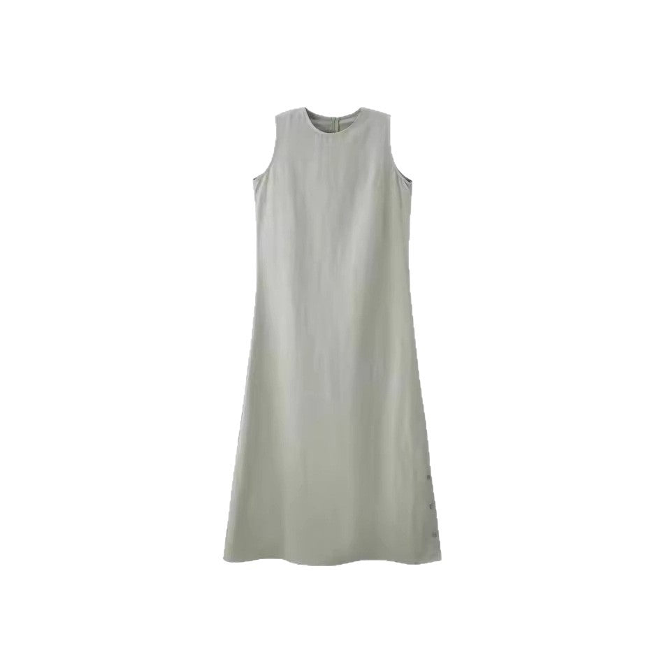 Fashionable, Elegant, And Fresh Cotton-linen Shirt And Skirt Set